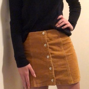 Orange Corduroy Skirt 🧡